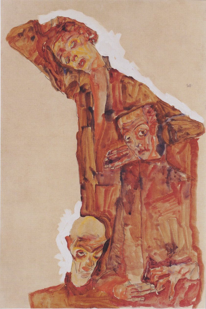 三重自我呈现 作者 埃贡·席勒（Egon Schiele）