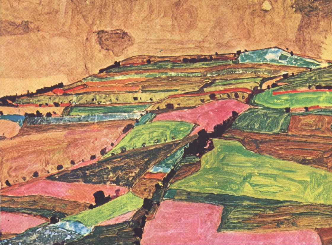 场景观 作者 埃贡·席勒（Egon Schiele）