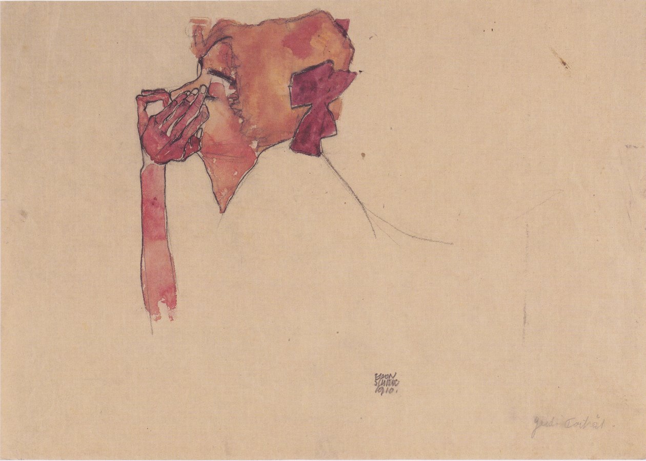 Gerti Schiele有发口袋 作者 埃贡·席勒（Egon Schiele）