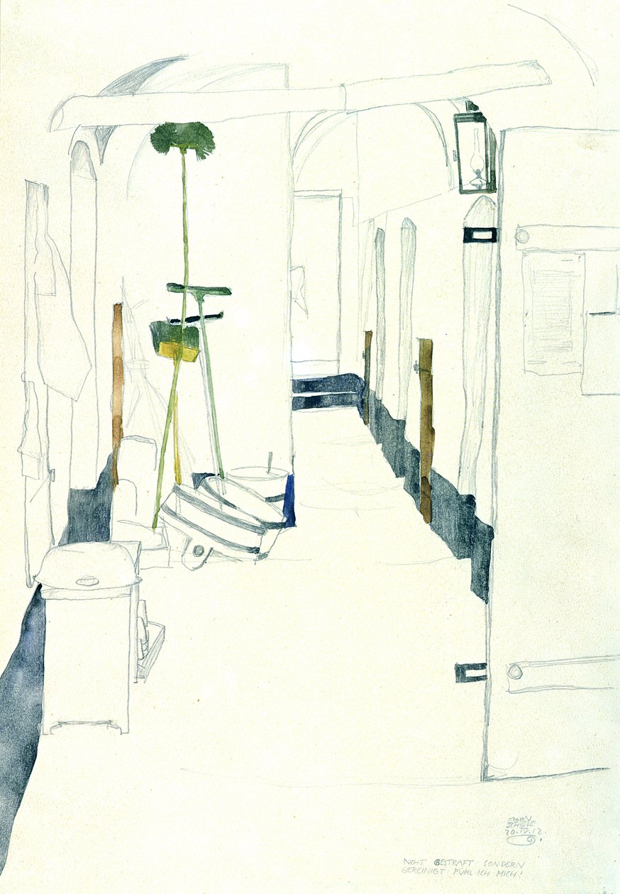 1912年，我感到不受惩罚，但却被净化了 作者 埃贡·席勒（Egon Schiele）