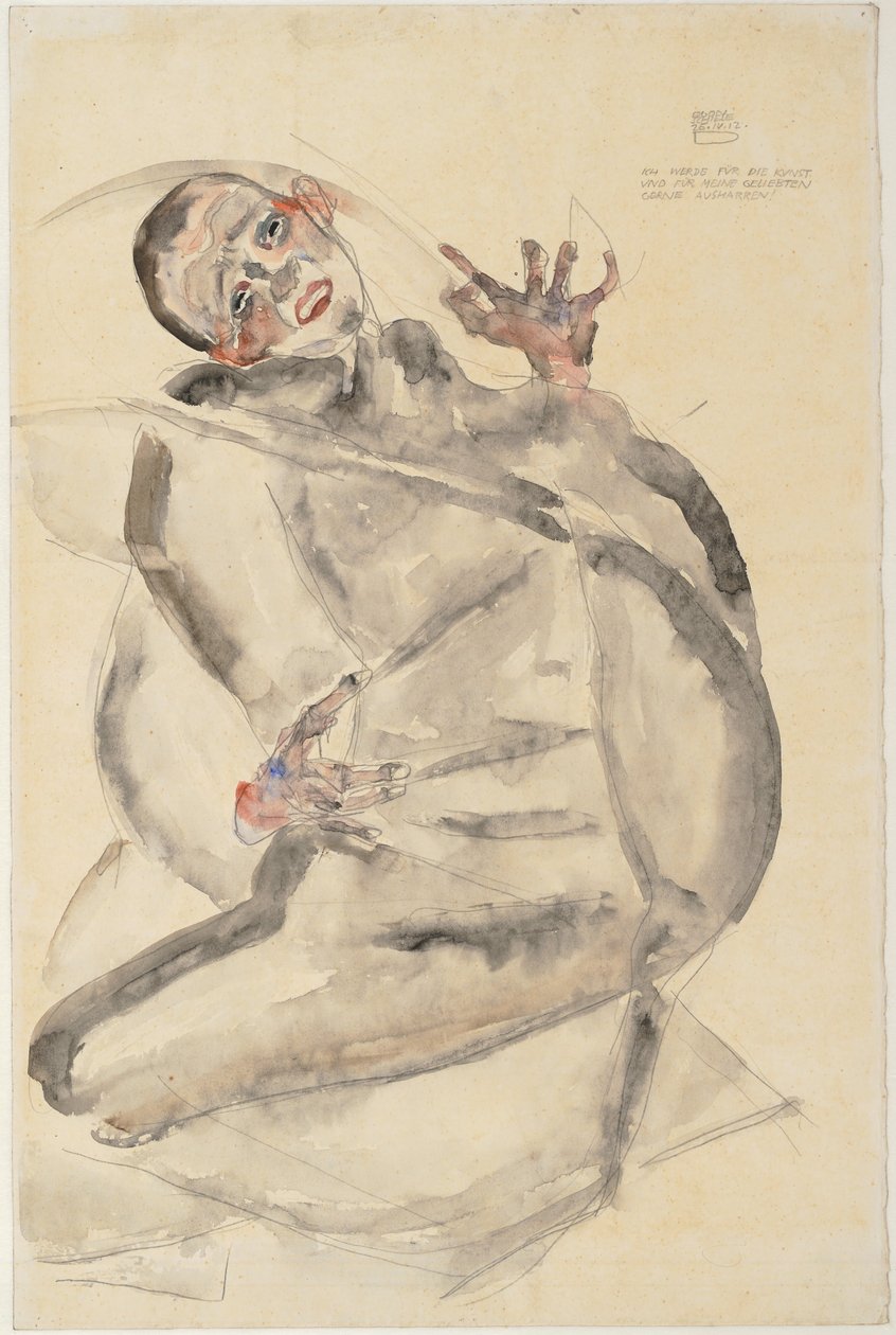 我愿意为艺术和我的爱人坚持下去 作者 埃贡·席勒（Egon Schiele）