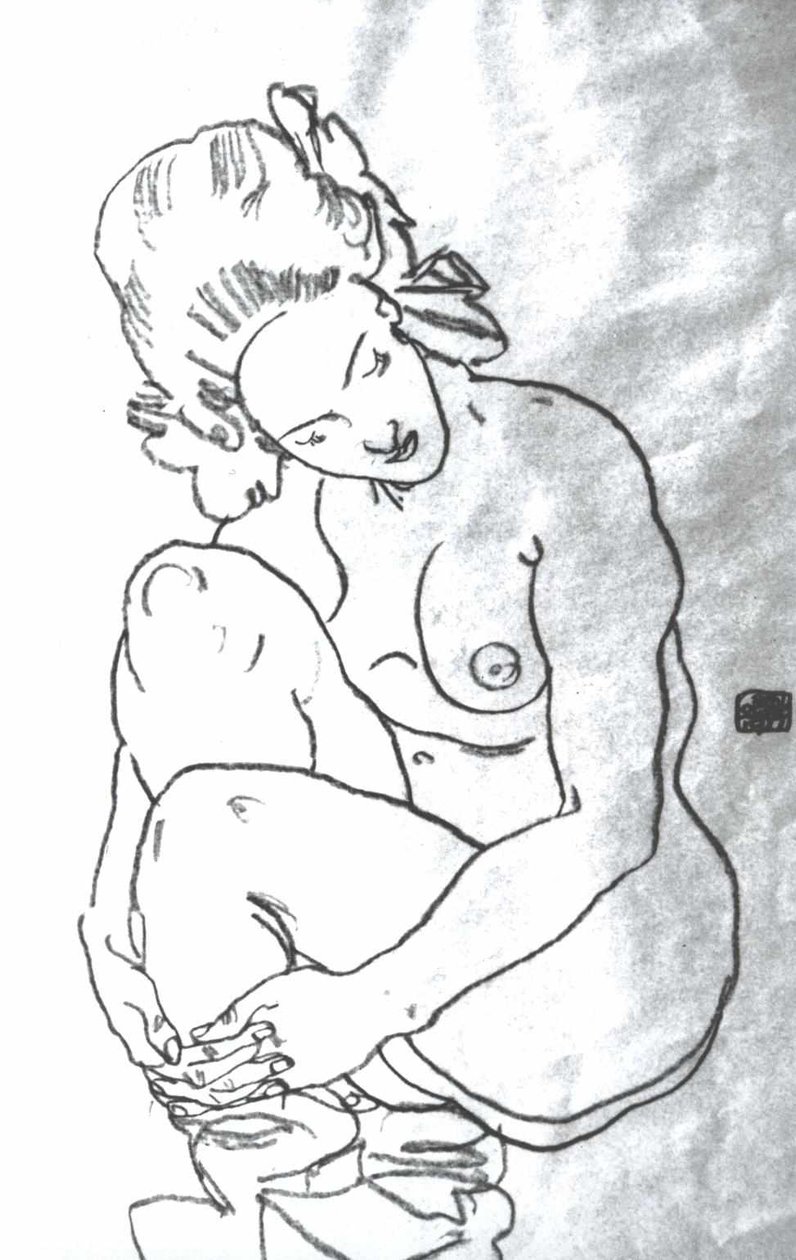 Kauernder法案 作者 埃贡·席勒（Egon Schiele）