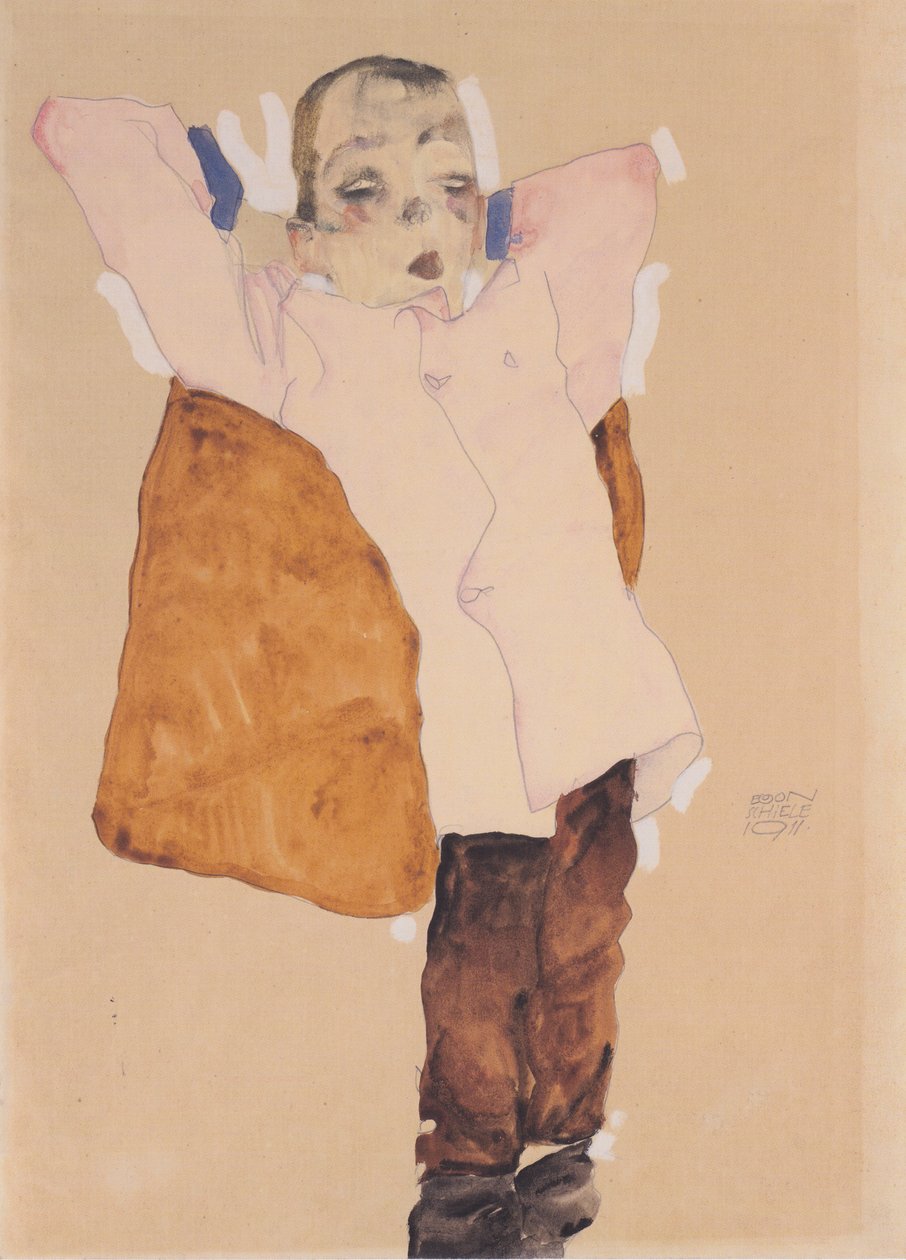 Knabe（小） 作者 埃贡·席勒（Egon Schiele）