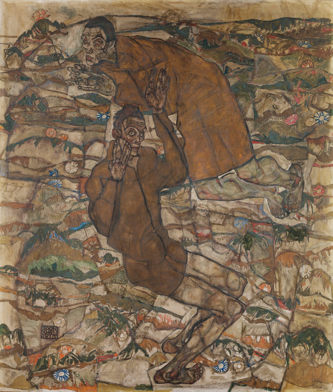 悬浮（盲人II） 作者 埃贡·席勒（Egon Schiele）