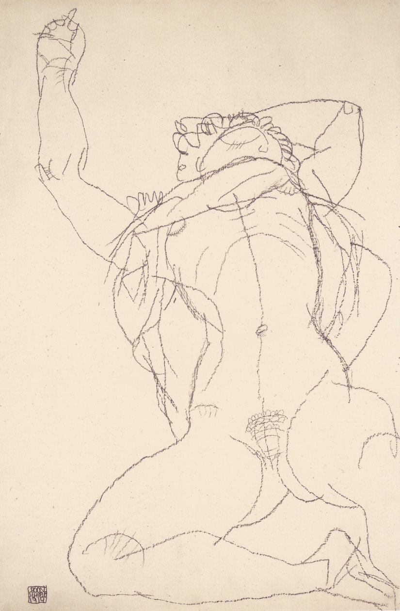 说谎的行为 作者 埃贡·席勒（Egon Schiele）