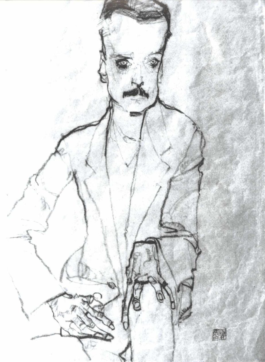肖像Eduard Kosmack 作者 埃贡·席勒（Egon Schiele）
