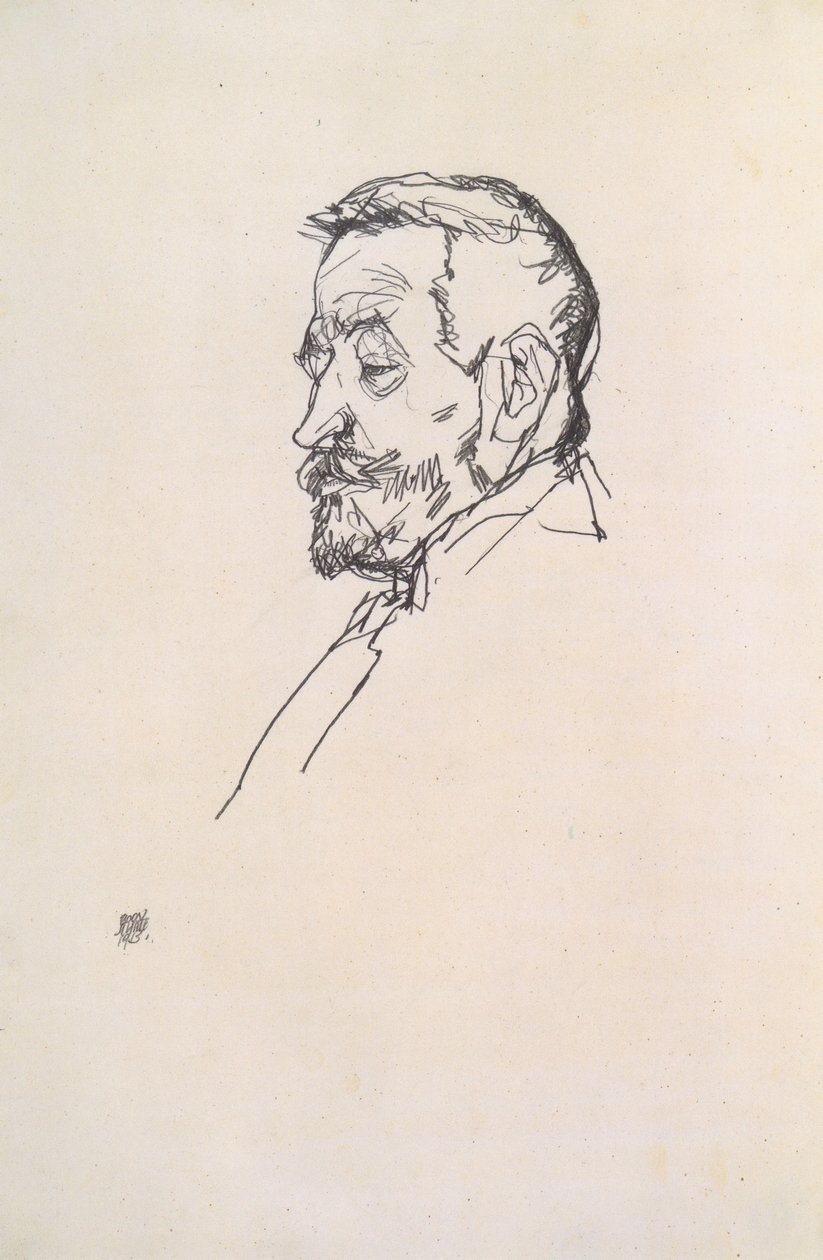 海因里希Benesch的肖像 作者 埃贡·席勒（Egon Schiele）