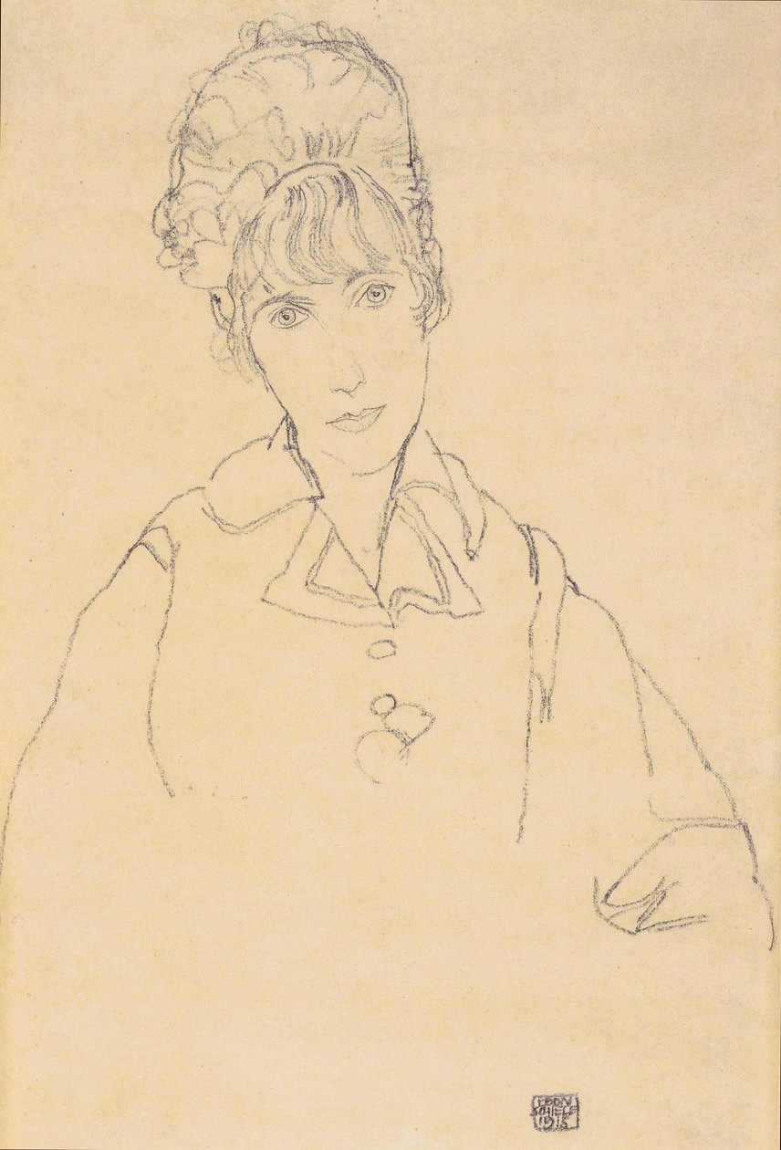 Portait Edith Schiele 作者 埃贡·席勒（Egon Schiele）