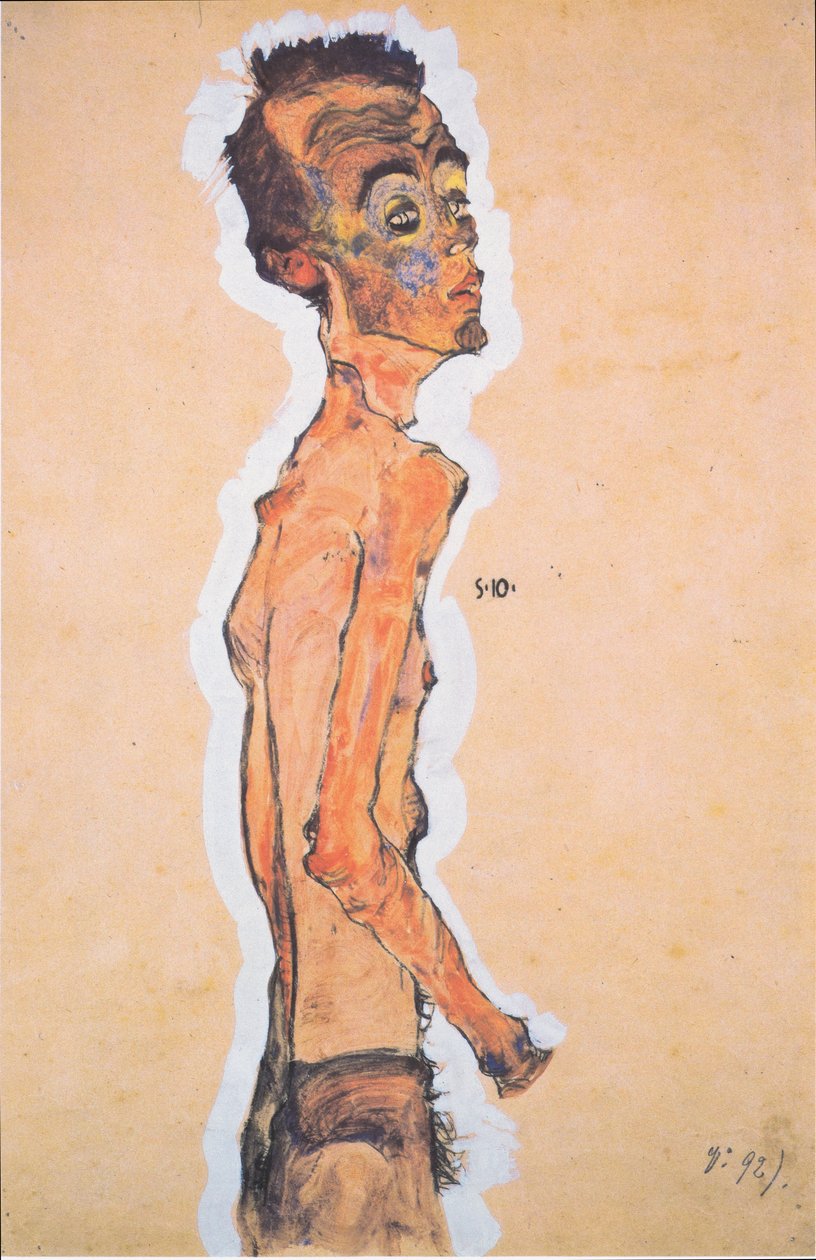 Selbstildnis 作者 埃贡·席勒（Egon Schiele）