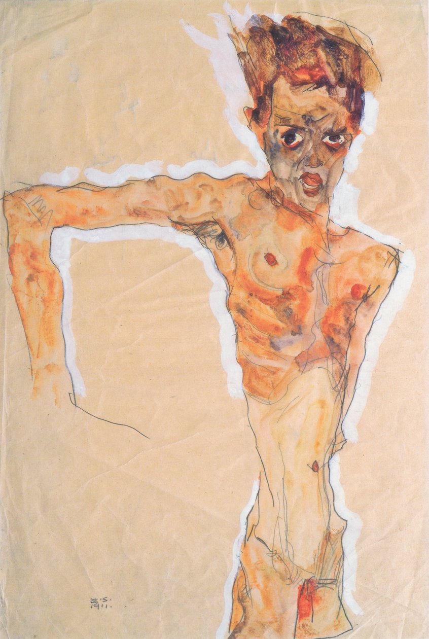 Selbstildnis 作者 埃贡·席勒（Egon Schiele）