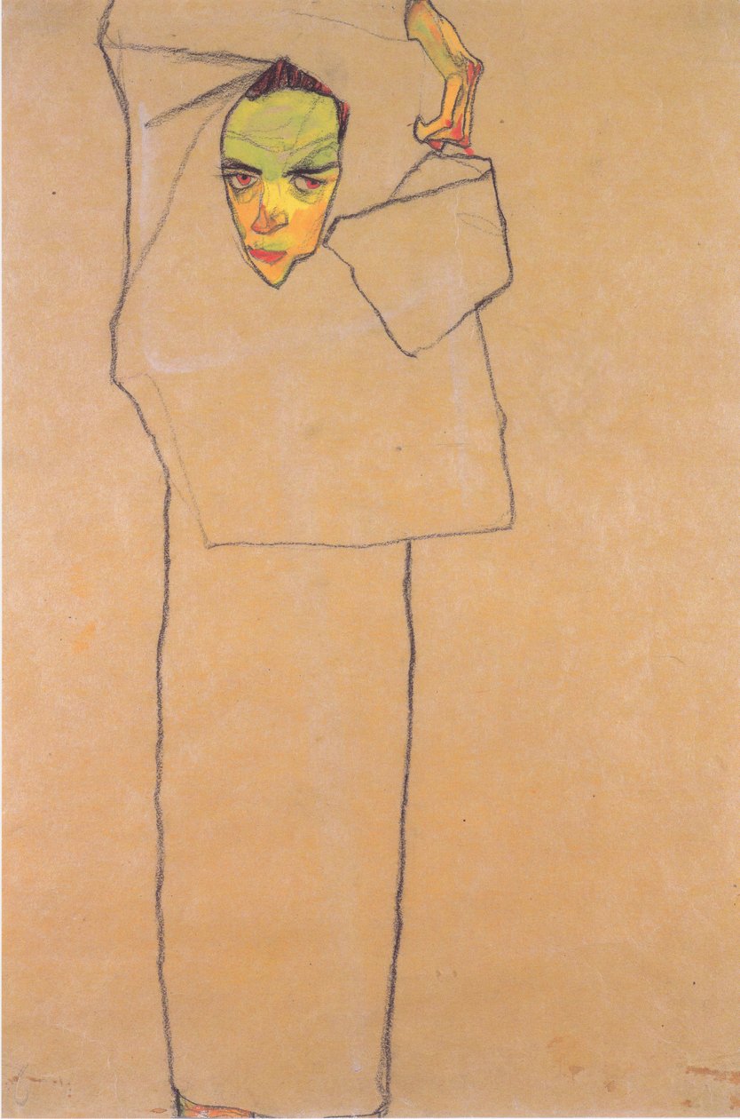 自拍 作者 埃贡·席勒（Egon Schiele）