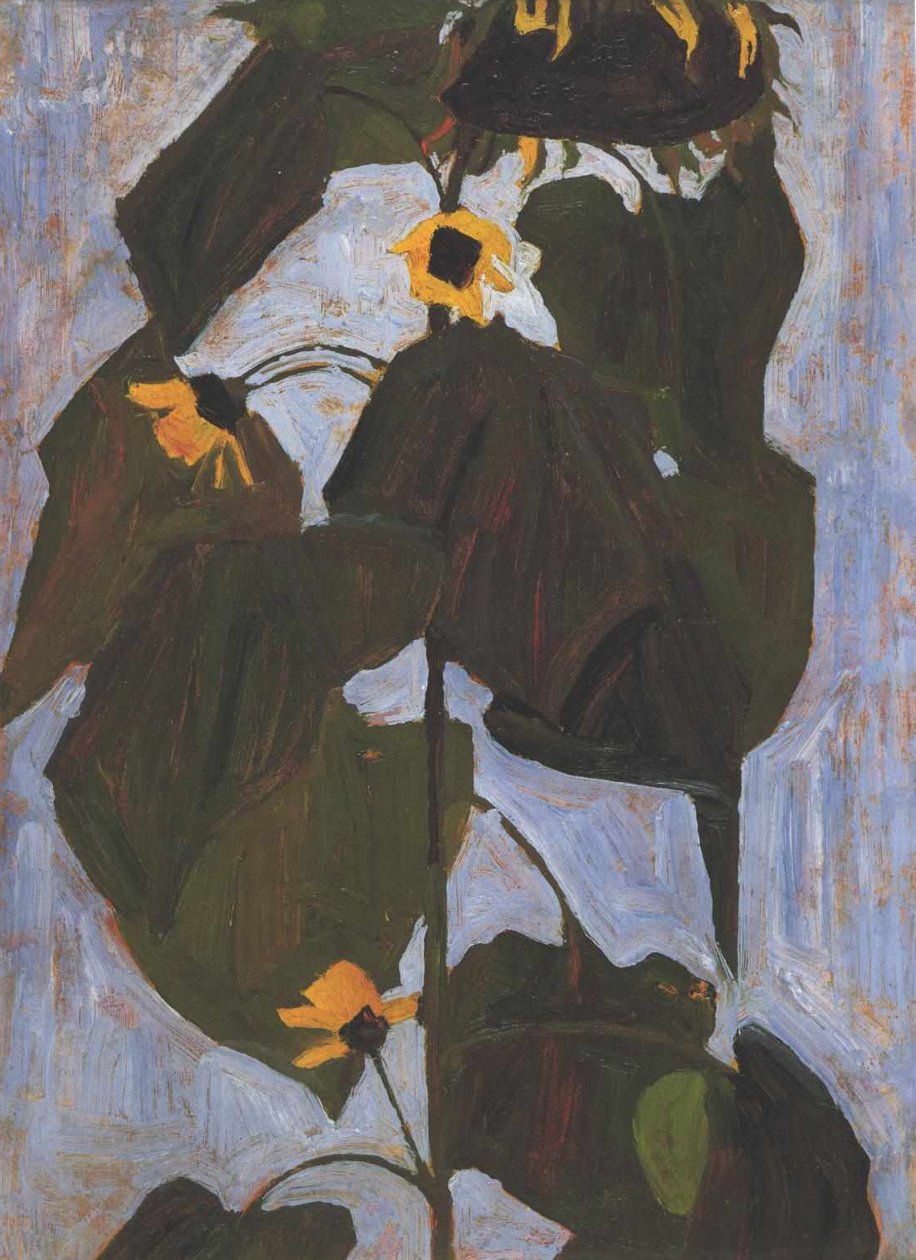 向日葵2 作者 埃贡·席勒（Egon Schiele）