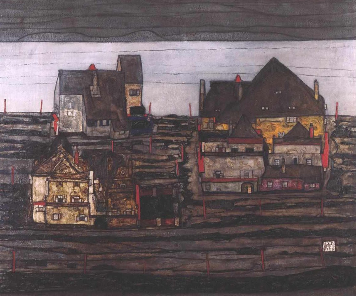 市郊 作者 埃贡·席勒（Egon Schiele）