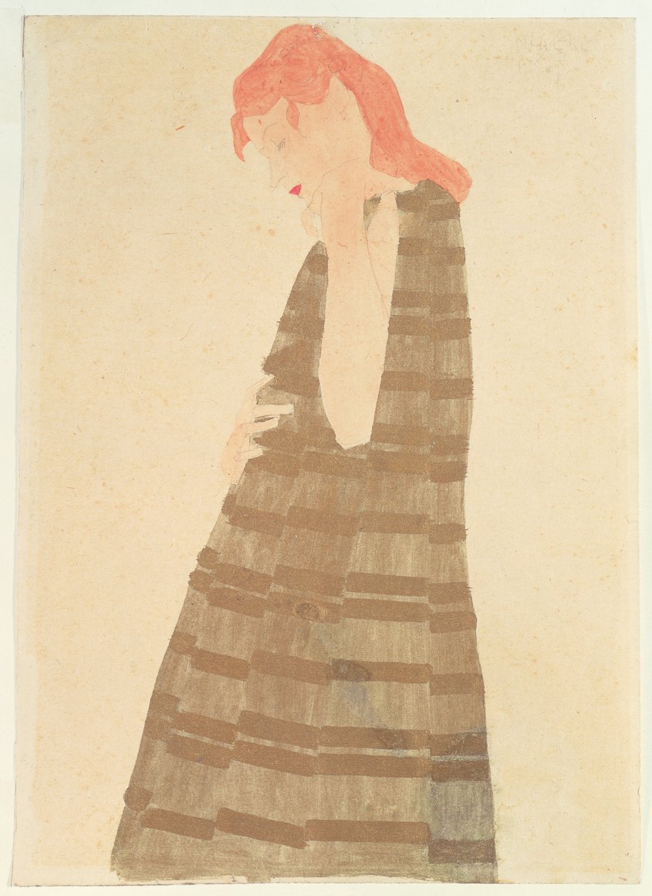 1908年金色海角的女人 作者 埃贡·席勒（Egon Schiele）