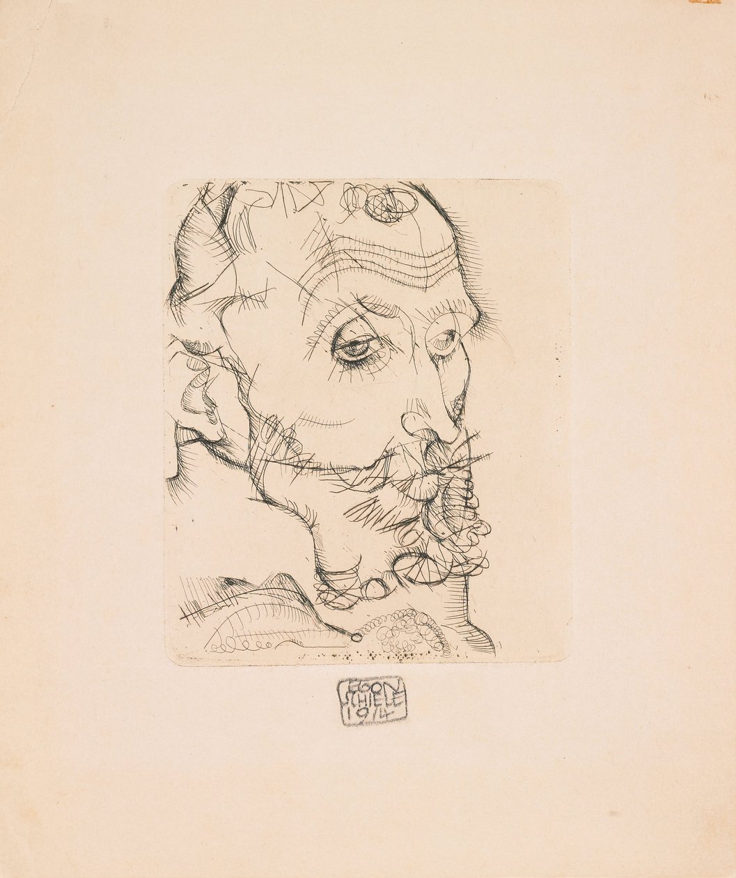 Franz Hauer的肖像 作者 埃贡·席勒（Egon Schiele）