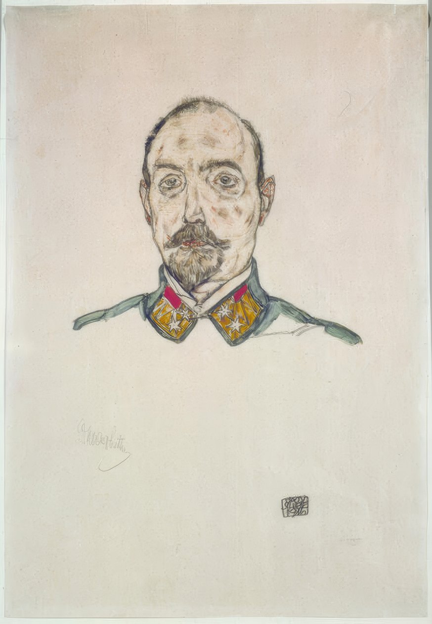 奥地利军官 作者 埃贡·席勒（Egon Schiele）