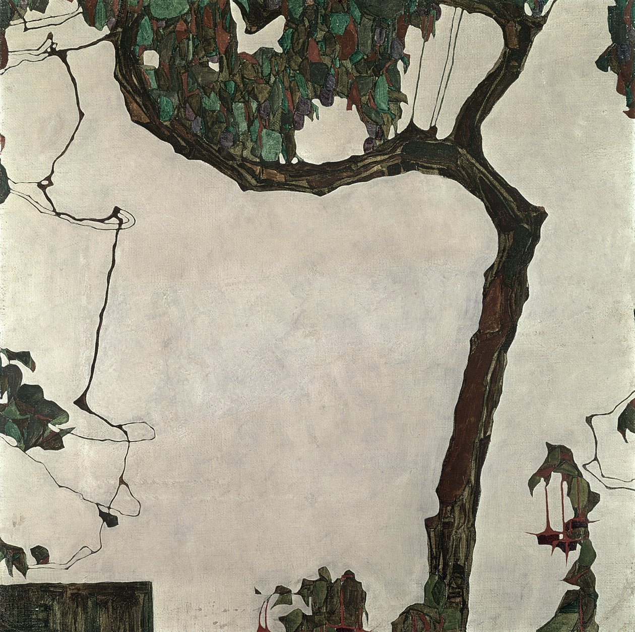 秋树，1909年 作者 埃贡·席勒（Egon Schiele）