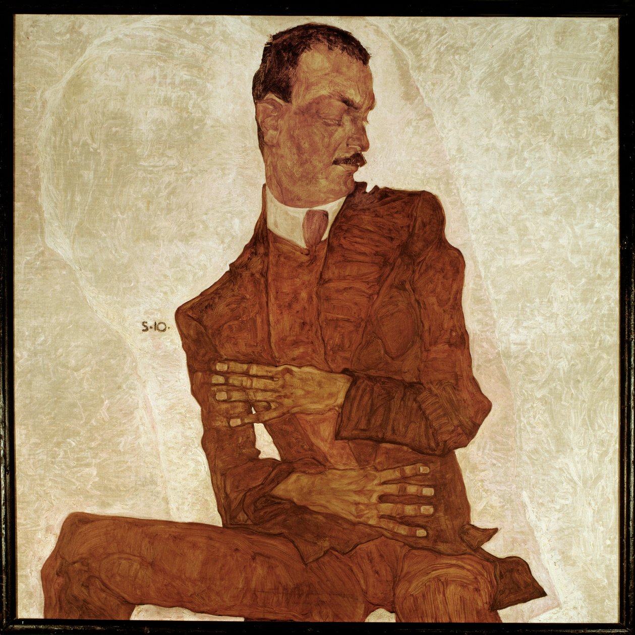 Bildnis Arthur Roessler ... （布面油画） 作者 埃贡·席勒（Egon Schiele）