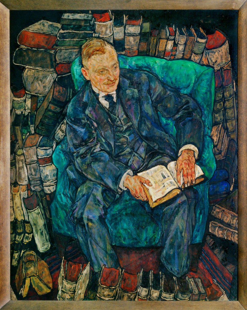 Bildnis Dr. Hugo Koller ... （布面油画） 作者 埃贡·席勒（Egon Schiele）