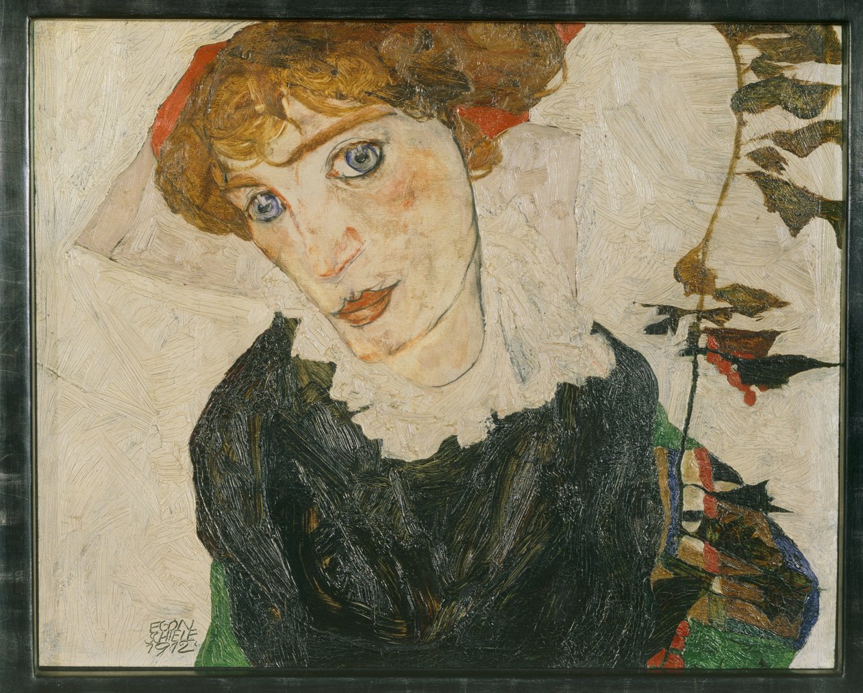 Bildnis Wally Neuzil（木板油画） 作者 埃贡·席勒（Egon Schiele）