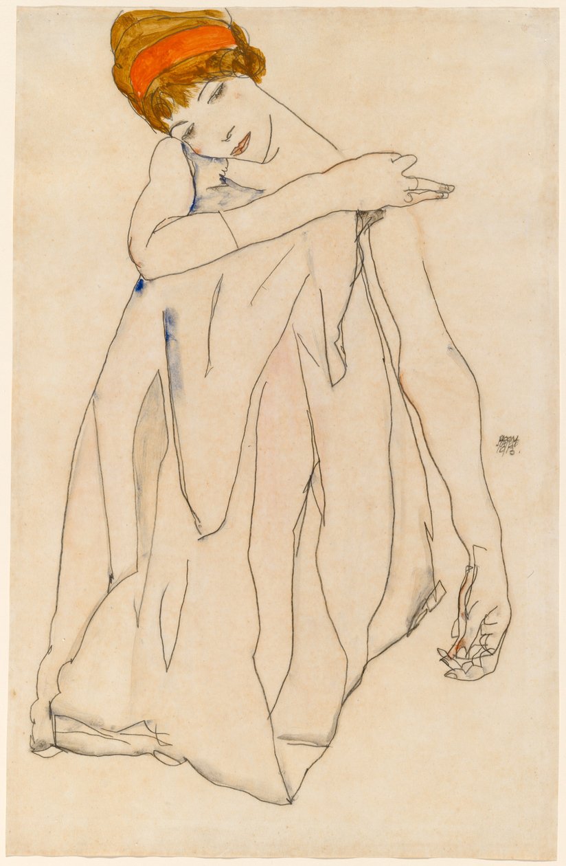 舞蹈家（The Dancer） 作者 埃贡·席勒（Egon Schiele）