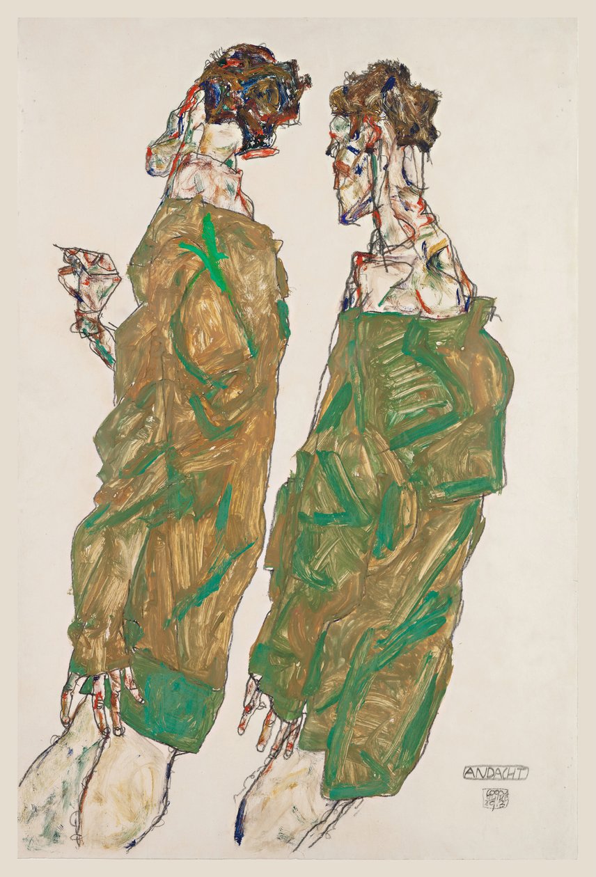 虔诚，1913年 作者 埃贡·席勒（Egon Schiele）