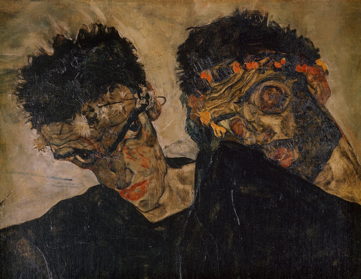 Die Eremiten（布面油画） 作者 埃贡·席勒（Egon Schiele）