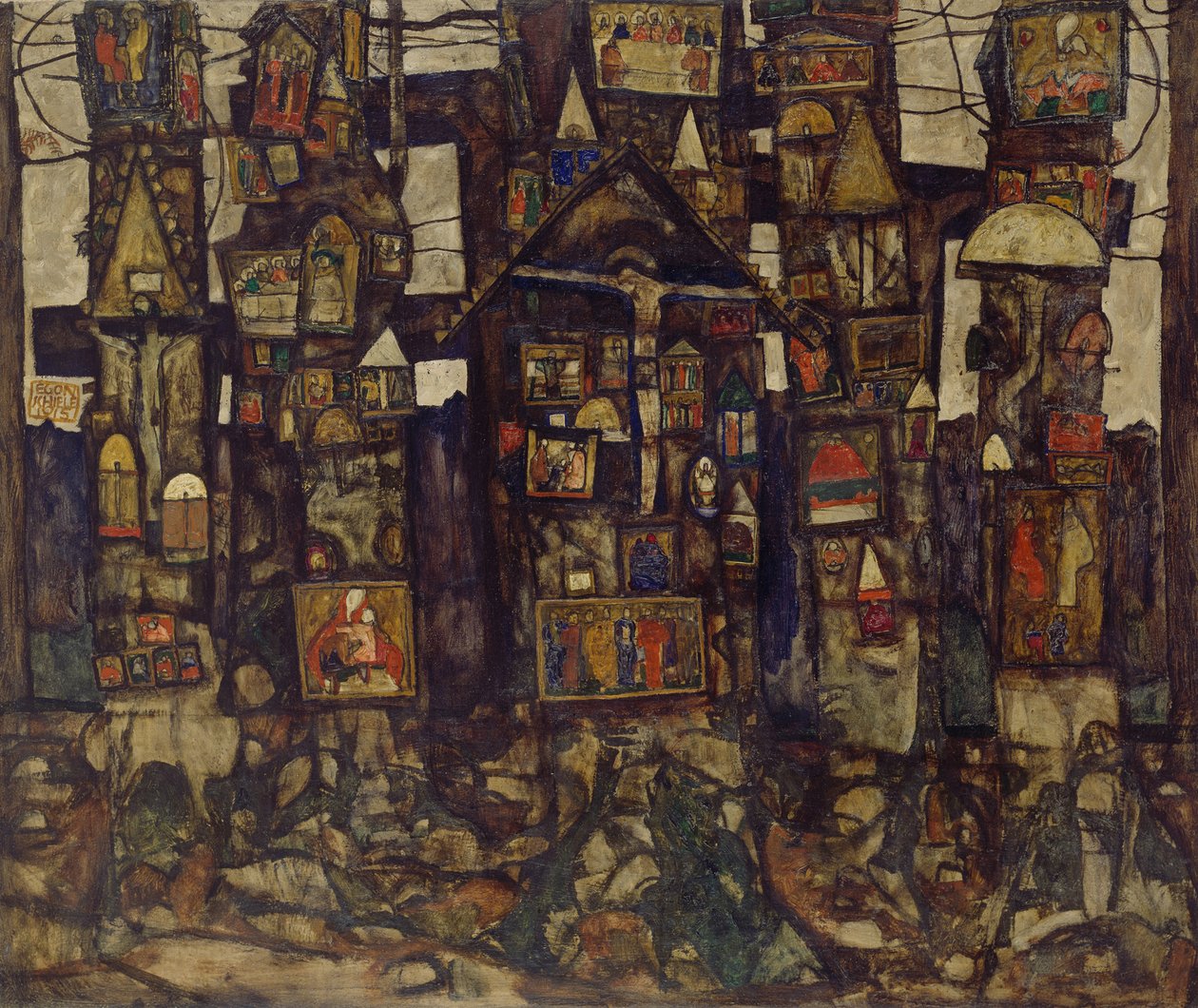 森林祈祷者，1915年。 作者 埃贡·席勒（Egon Schiele）