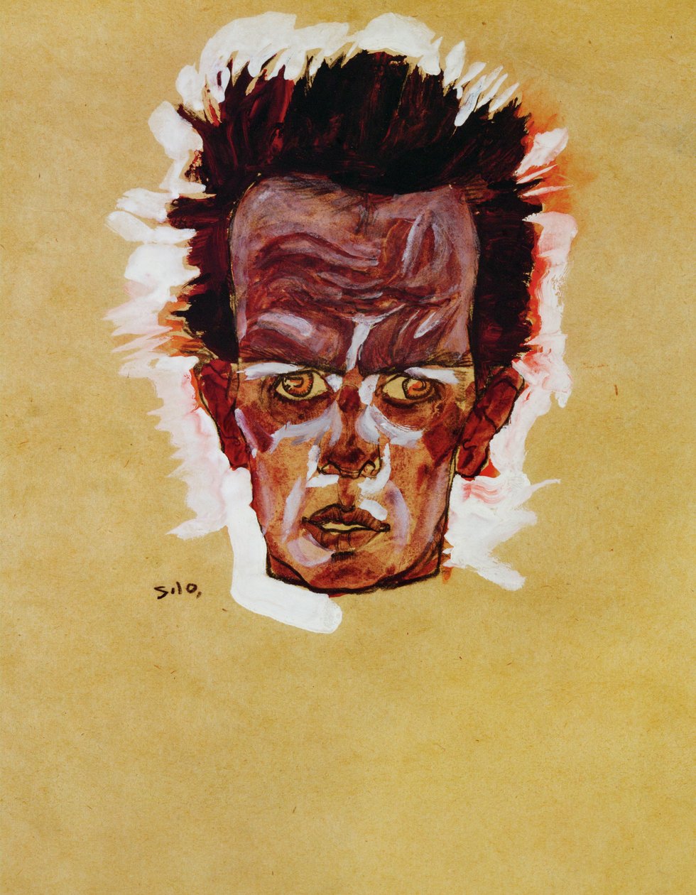 科普夫（水粉、水彩和炭笔） 作者 埃贡·席勒（Egon Schiele）