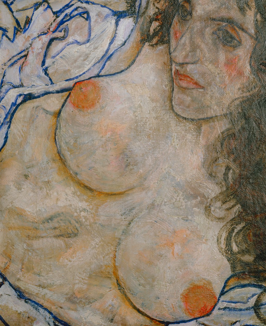 Liegende Frau（布面油画） 作者 埃贡·席勒（Egon Schiele）