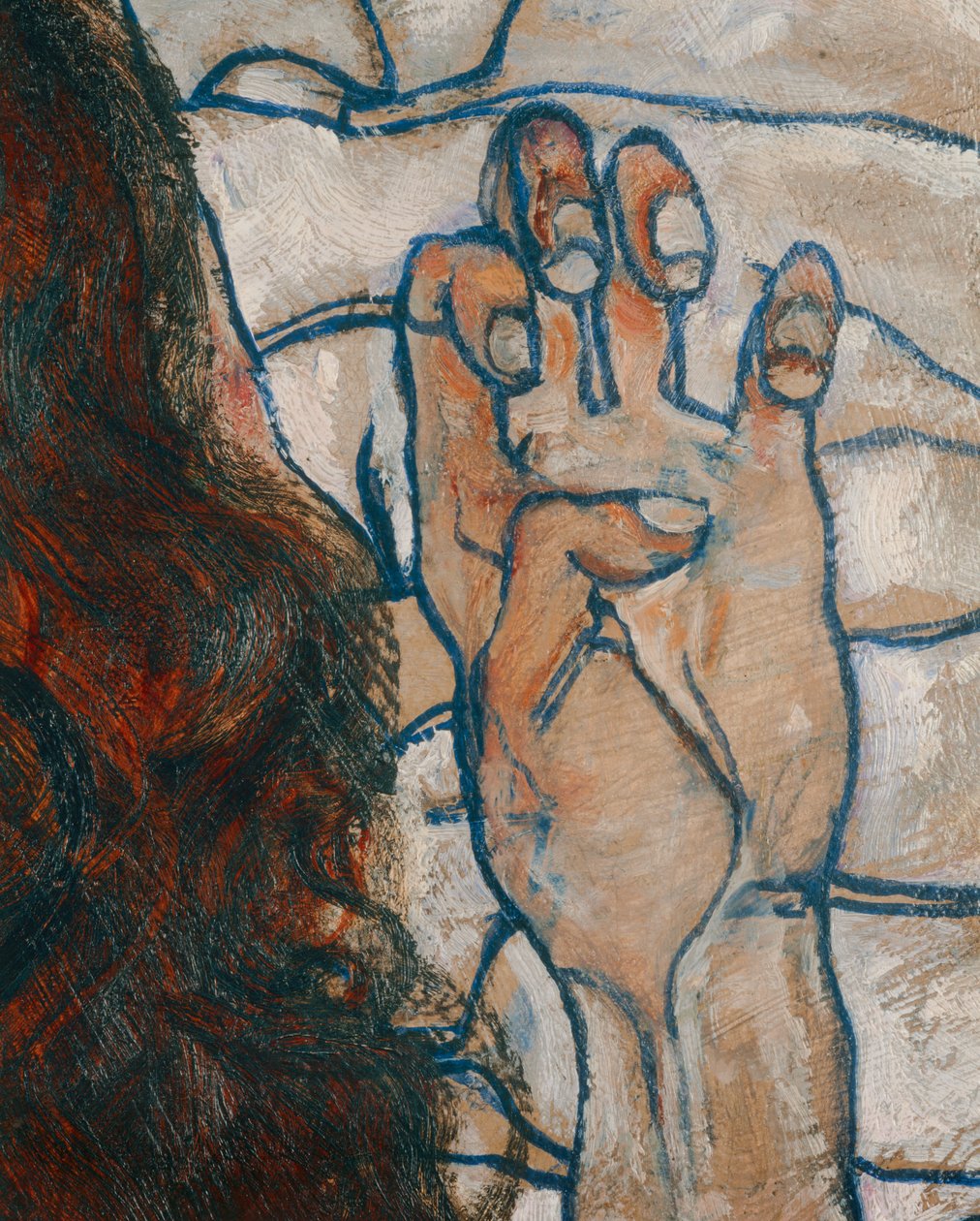 Liegende Frau（布面油画） 作者 埃贡·席勒（Egon Schiele）