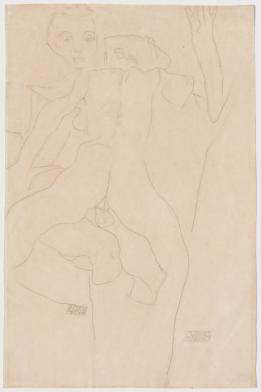 恋人恩爱夫妻，1911年 作者 埃贡·席勒（Egon Schiele）