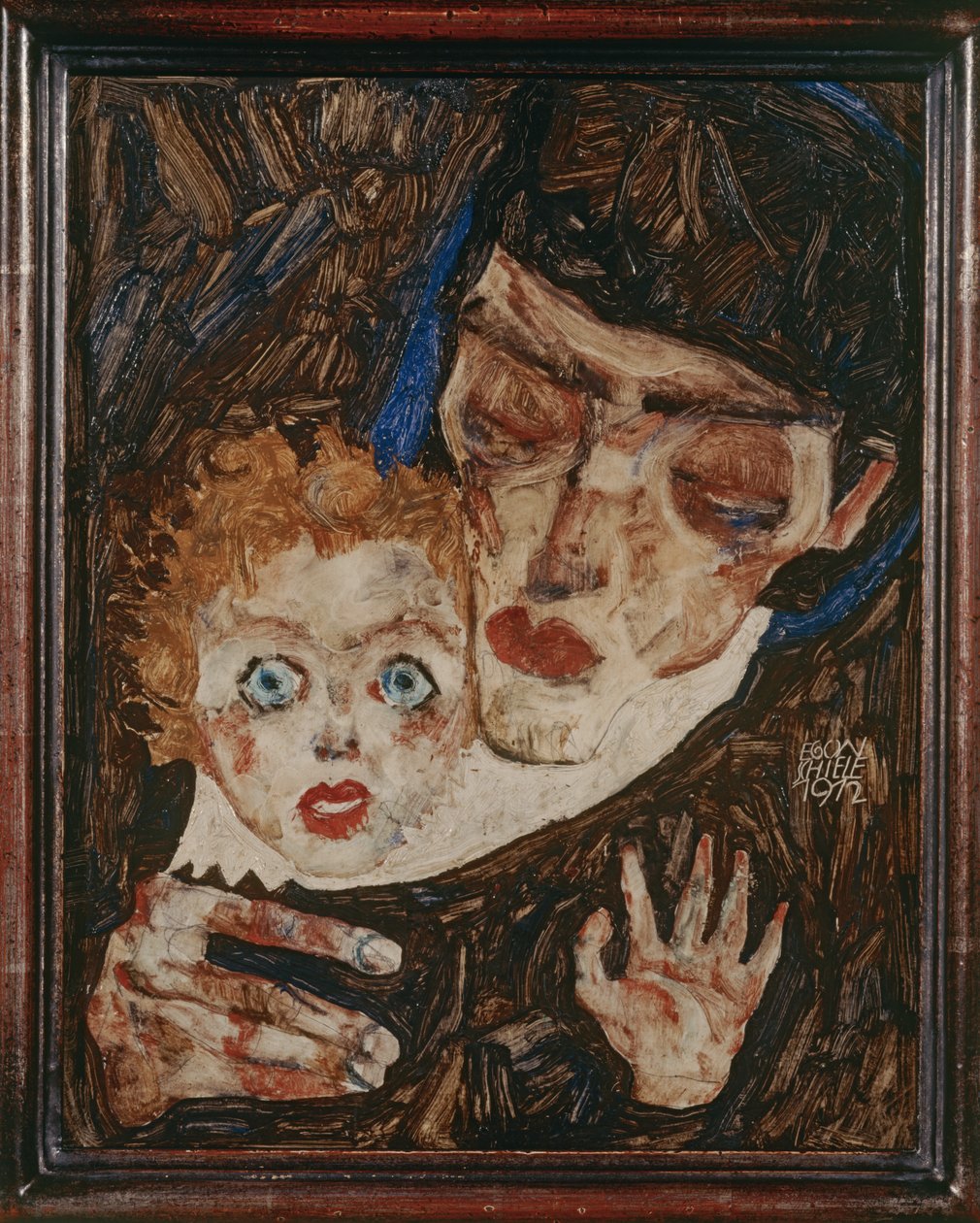 Mutter und Kind II, Mother and child.II ... 作者 埃贡·席勒（Egon Schiele）