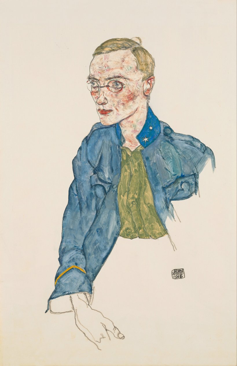 兰斯公司一年义工团，1916年 作者 埃贡·席勒（Egon Schiele）