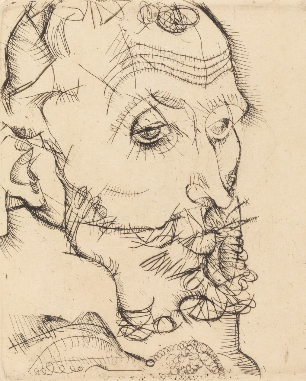 弗朗茨-豪尔的肖像，1914年。 作者 埃贡·席勒（Egon Schiele）