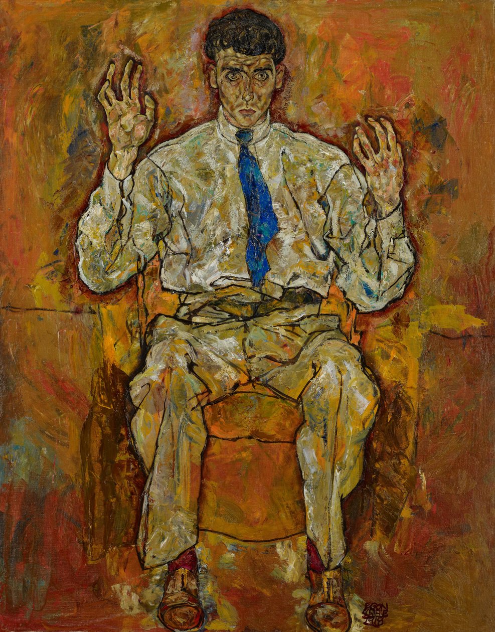 巴黎肖像（Gütersloh）（1887-1973） 作者 埃贡·席勒（Egon Schiele）