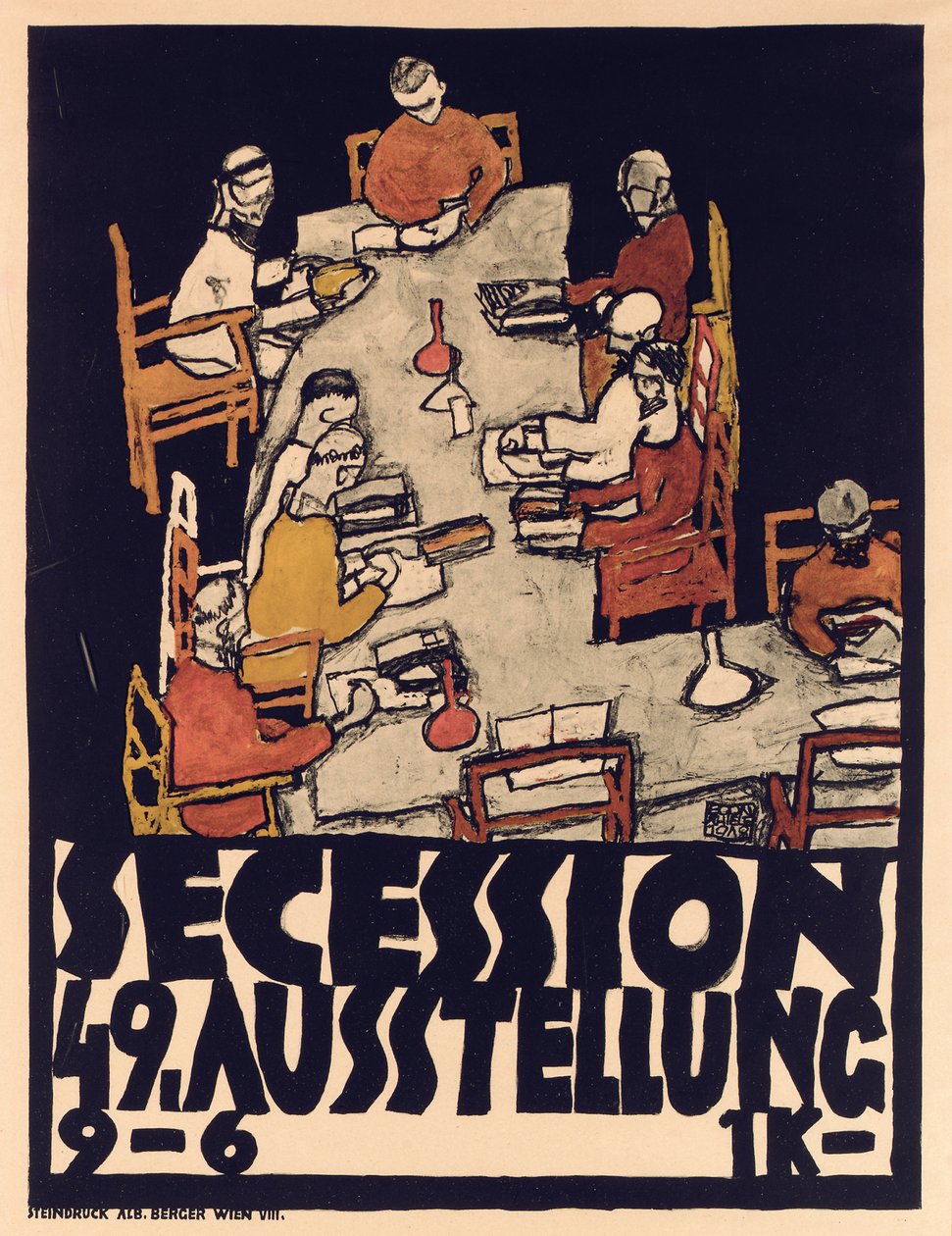 分裂广告海报广告49展览 作者 埃贡·席勒（Egon Schiele）