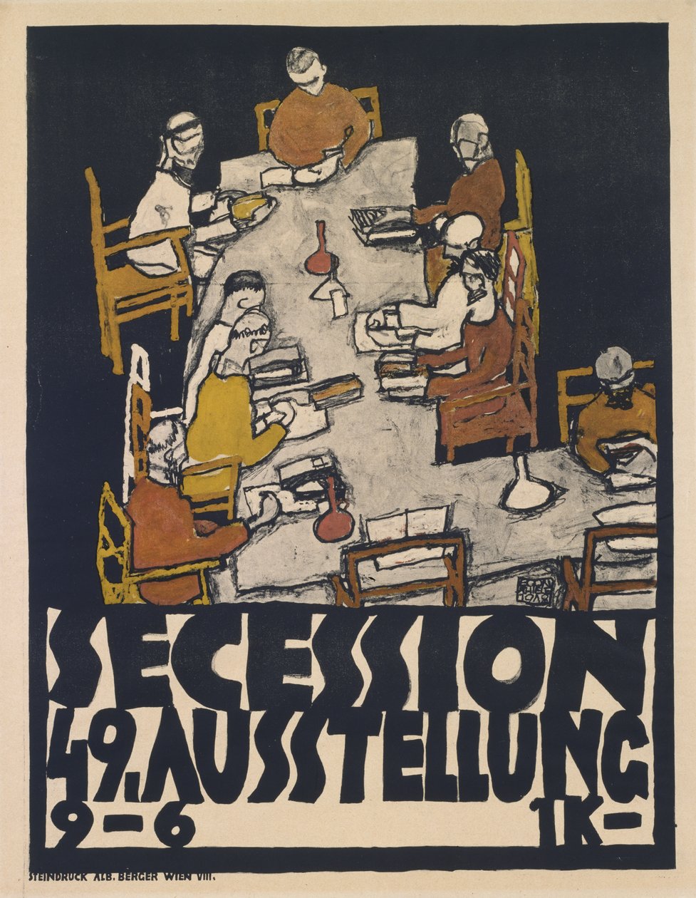 分裂第49届展览（分裂第49届展览），1918年 作者 埃贡·席勒（Egon Schiele）