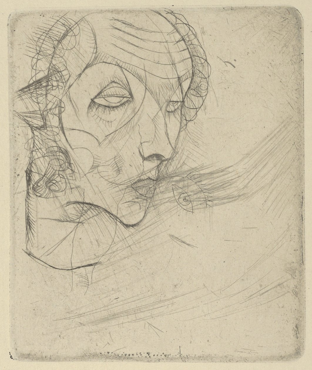 自画像，1914年。 作者 埃贡·席勒（Egon Schiele）