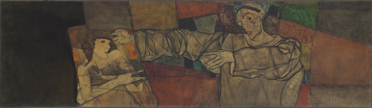 模型自画像 作者 埃贡·席勒（Egon Schiele）