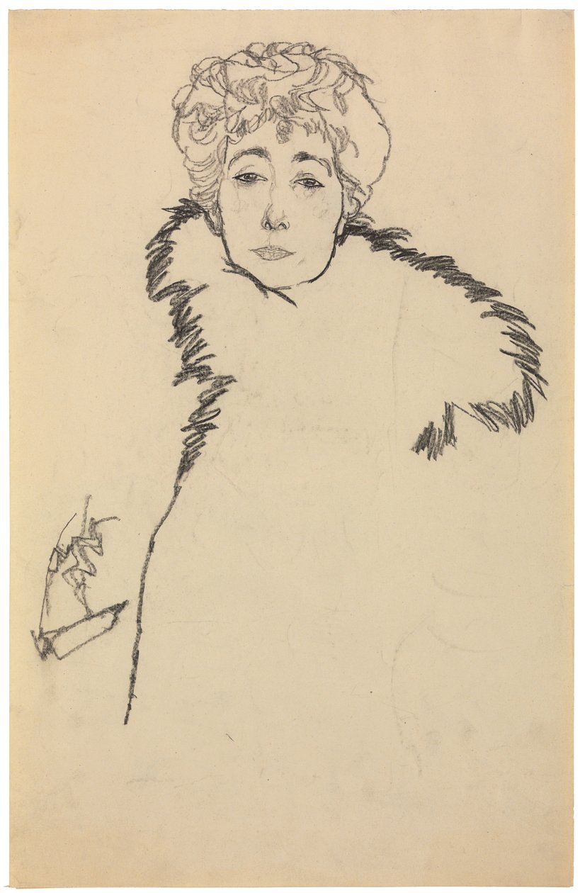 瑟琳娜·莱德勒（Serena Lederer），1917年 作者 埃贡·席勒（Egon Schiele）