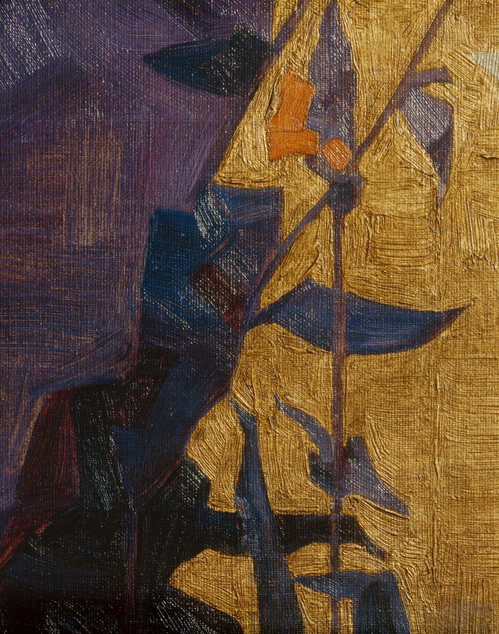 装饰背景上的造型花朵......（青铜器） 作者 埃贡·席勒（Egon Schiele）