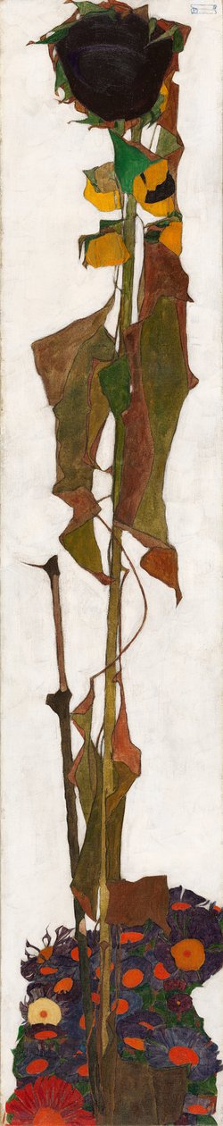 向日葵，1909-1910年。 作者 埃贡·席勒（Egon Schiele）