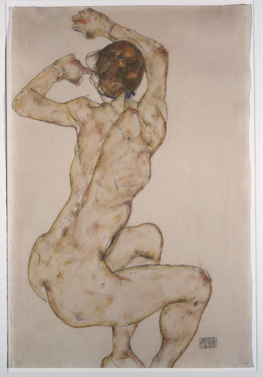 克劳奇，1915年 作者 埃贡·席勒（Egon Schiele）