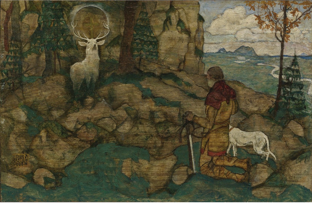 The Vision Of Saint Hubert 作者 埃贡·席勒（Egon Schiele）