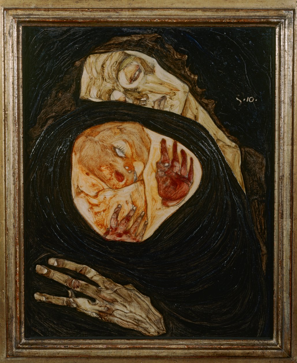 死去的母亲 I 作者 埃贡·席勒（Egon Schiele）
