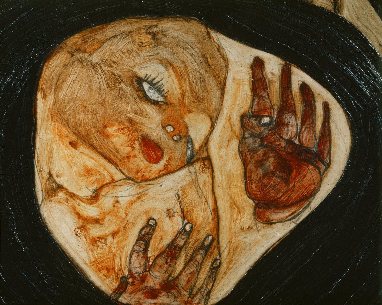 死去的母亲 I 作者 埃贡·席勒（Egon Schiele）