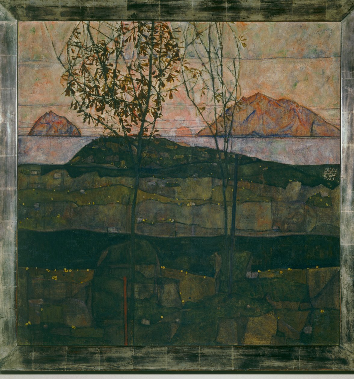 Versinkende Sonne（布面油画） 作者 埃贡·席勒（Egon Schiele）