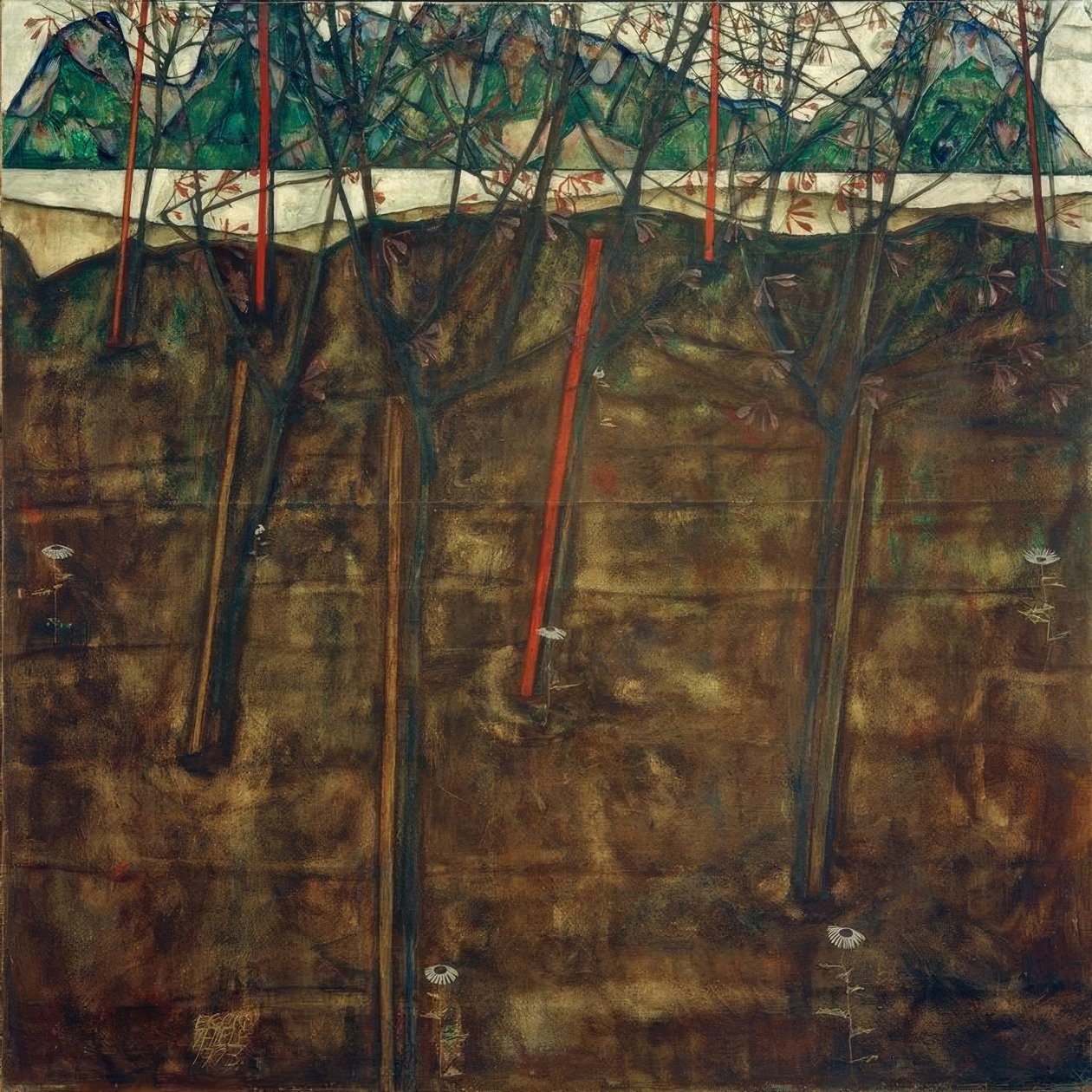 早春 作者 埃贡·席勒（Egon Schiele）