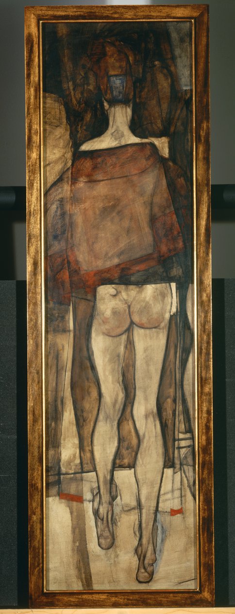 披肩裸女，片段，披肩裸女，片段1913 ... （布面油画） 作者 埃贡·席勒（Egon Schiele）